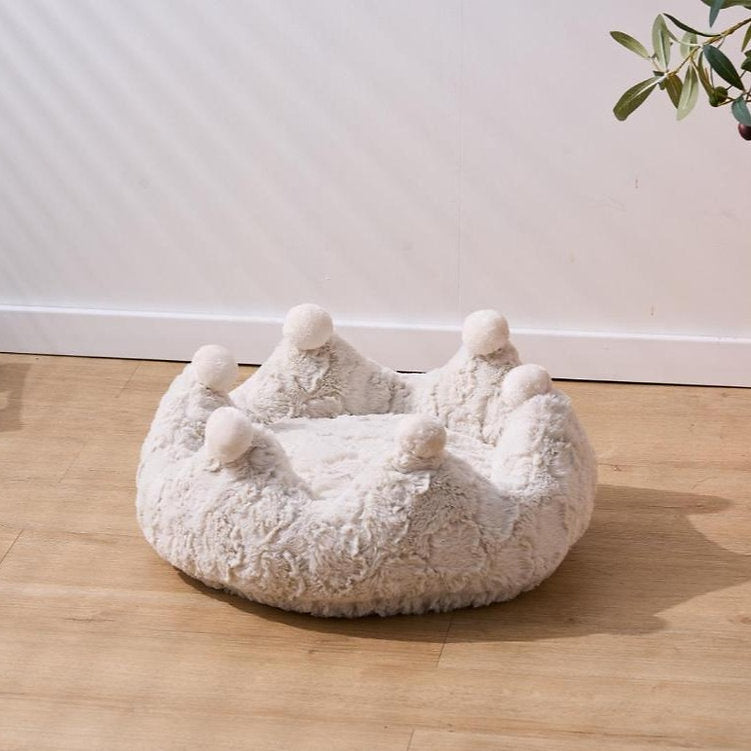 Cat Bed Crown Plush