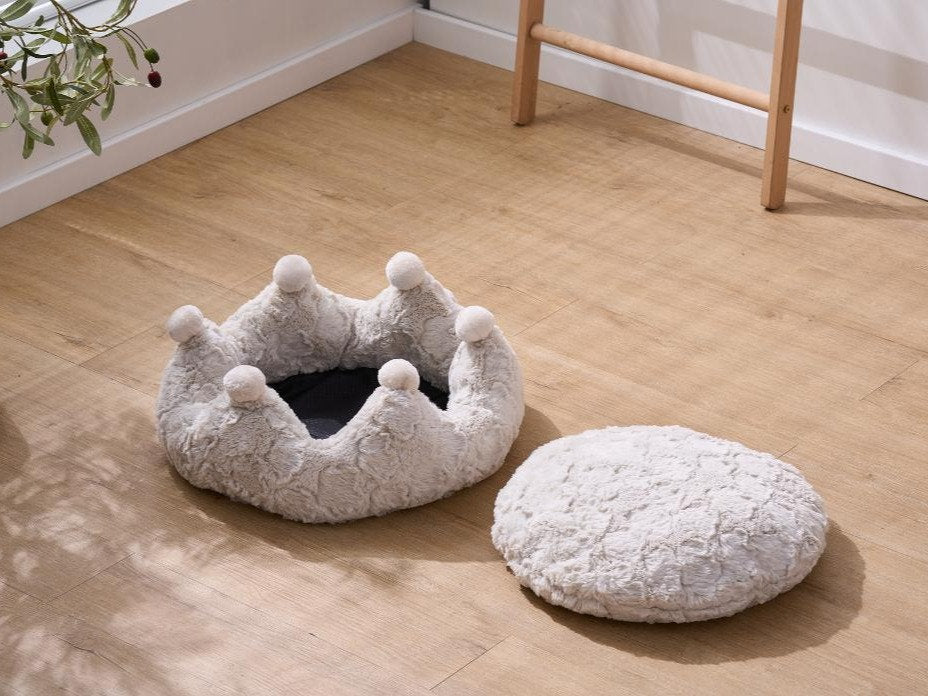 Cat Bed Crown Plush