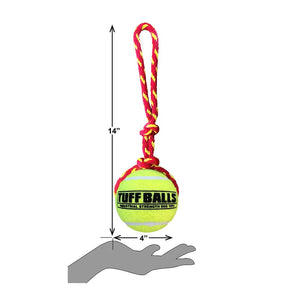 Petsport - Giant Fling Thing - Round Rope With 4" Tuff Ball &Loop Handle