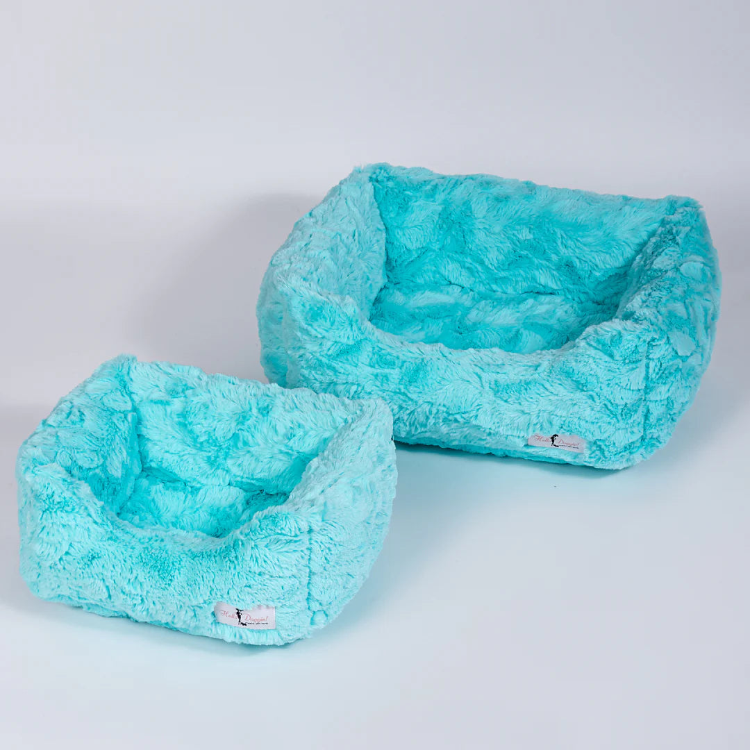 Hello Doggie - Cuddle Dog Bed Aquamarine