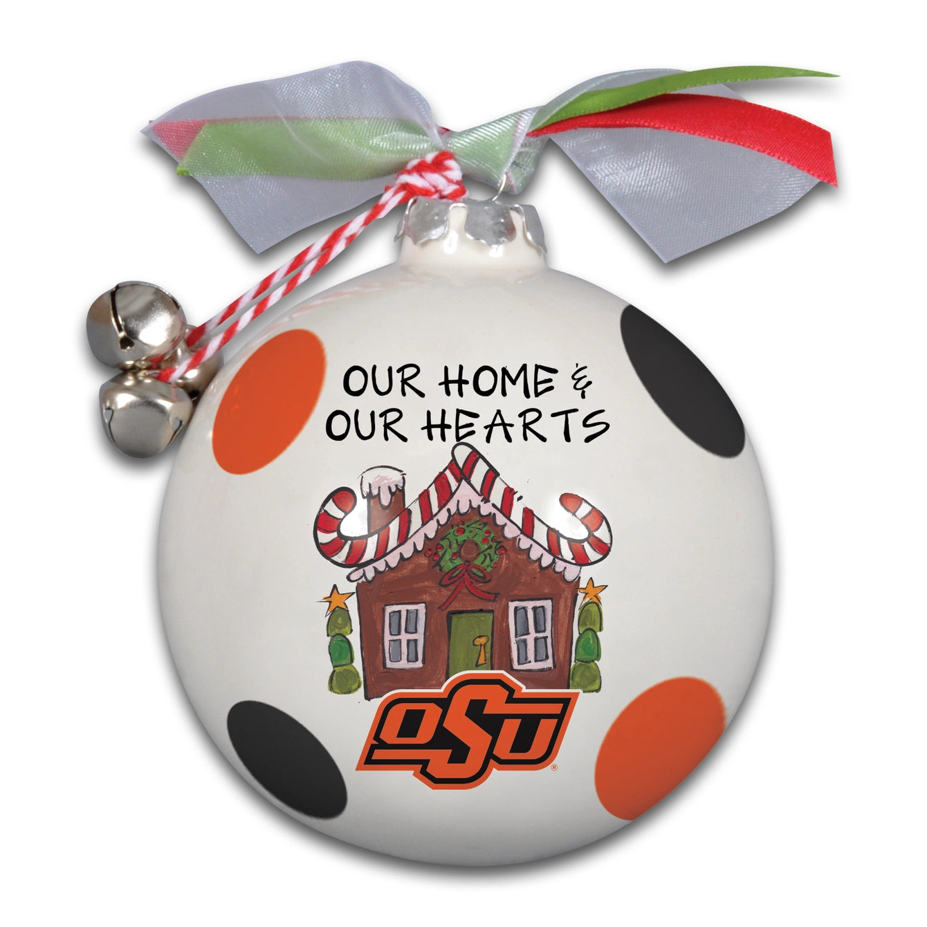 "Our Home & Our Heart Belong to" Collegiate Ornament