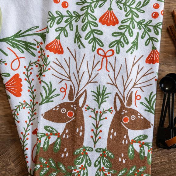 Gingiber Tea Towel Deer