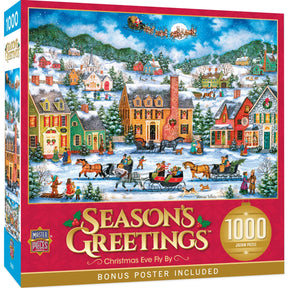 Puzzle Season's Greetings - Christmas Eve Fly By 1000 Piece