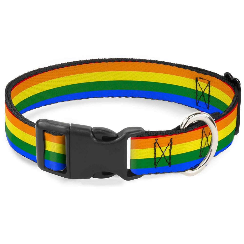 Buckle Down Collar Flag Pride Rainbow 1" Wide