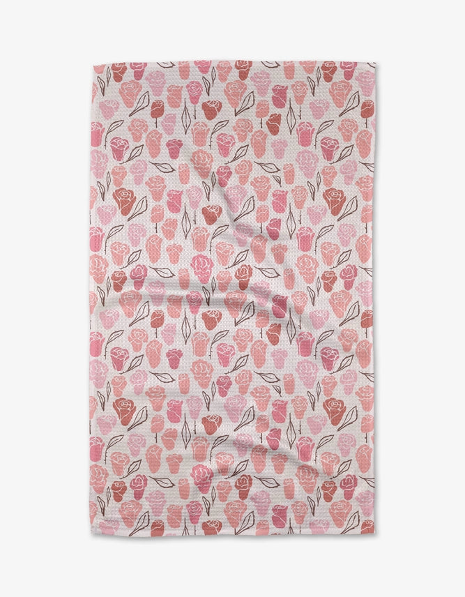 Geometry - Tea Towel Neutral Rose