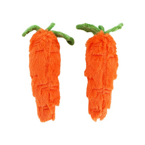 Midlee - Orange Carrot Dog Toy