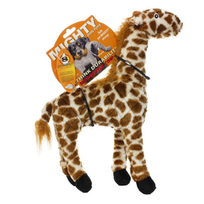 Mighty Safari Giraffe Plush Squeaky Toy