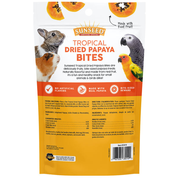 Tropical Dried Papaya Bites