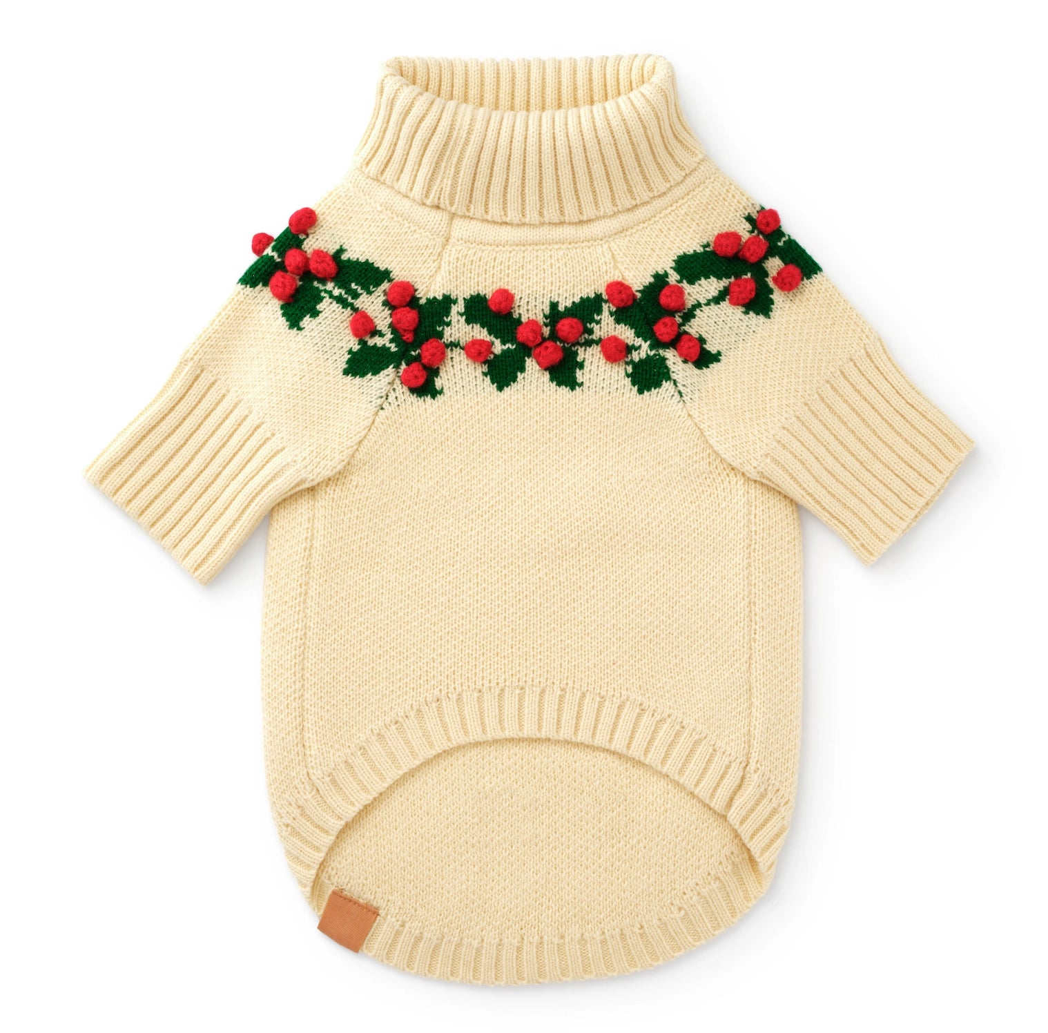 Dog Sweater Holly Bobble