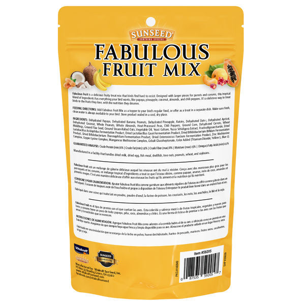 Fabulous Fruit Mix for Parrots & Conures