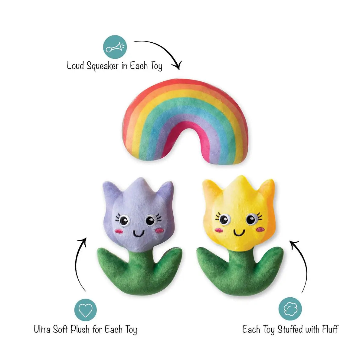 Petshop by Fringe Studio - Love Blooms 3 set Dog Toy