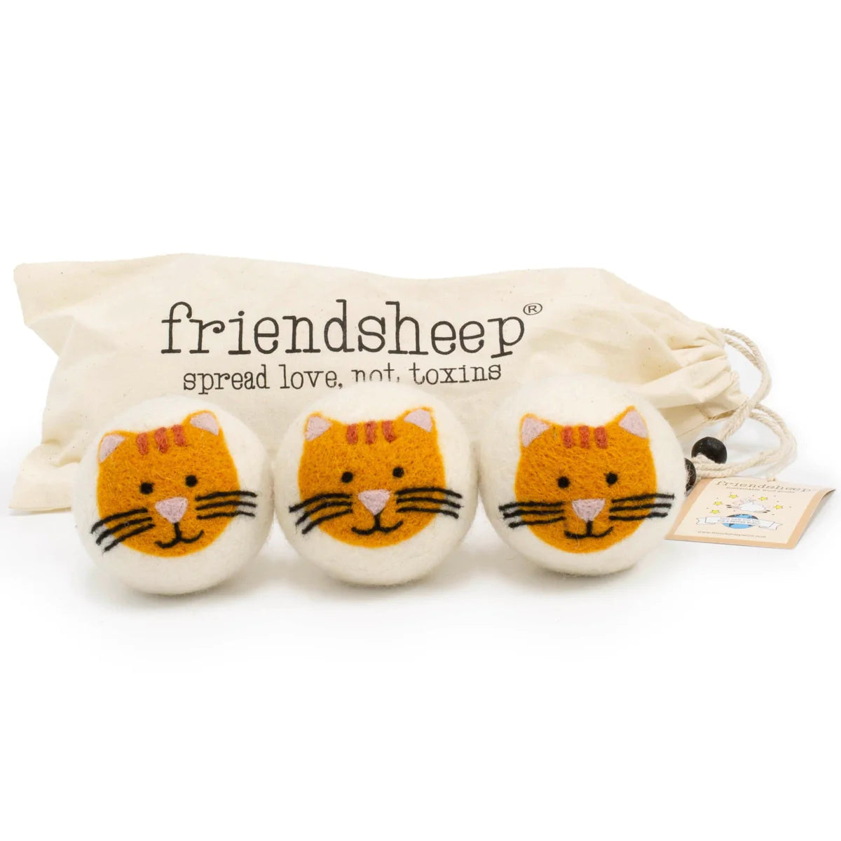 Friendsheep - Eco Dryer Ball Cool Cats (Set of 3)