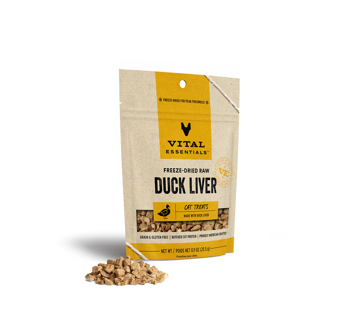 Vital Essentials - Duck Liver Freeze-Dried  Cat Treats