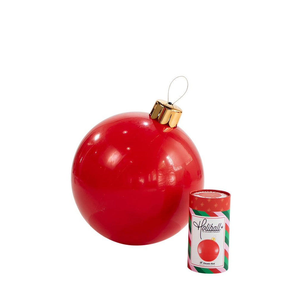 Holiball Inflatable Ornament - Red