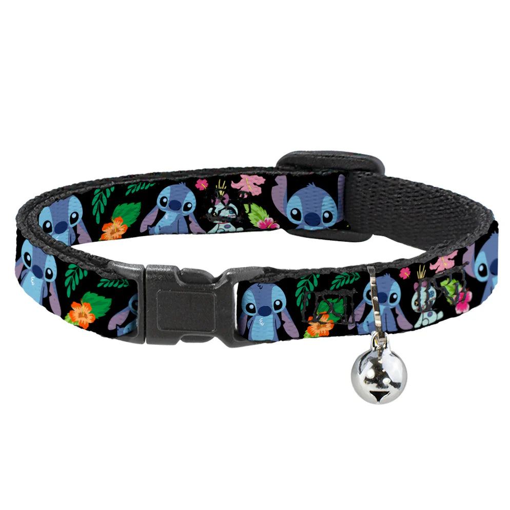 Buckle Down - Cat Collar Breakaway with Bell, Stitch and Scrump