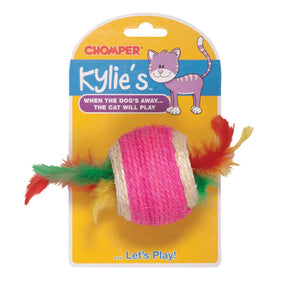 Kylie's Jute Ball With Feather Middle