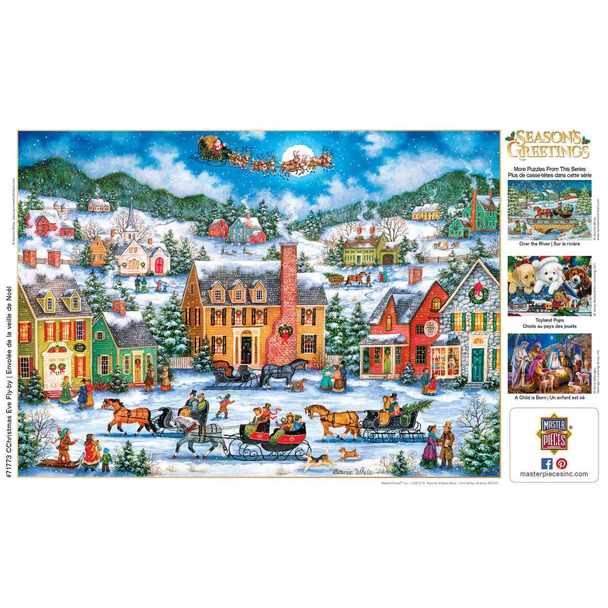 Puzzle Season's Greetings - Christmas Eve Fly By 1000 Piece