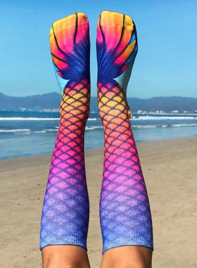 Living Royal - Socks Orange Mermaid Knee High