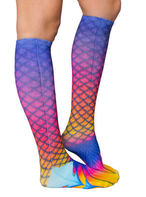 Living Royal - Socks Orange Mermaid Knee High