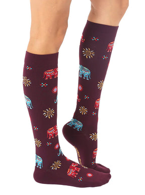 Living Royal - Socks Compression Painted Elephants