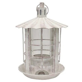 Bird Feeder Parkview- Lantern Hopper Antique White