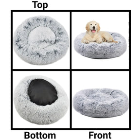 Ortho Plush Pet Bed Snowflake White 28"