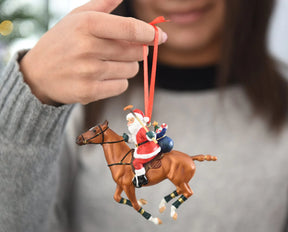 Breyer Polo Playing Santa Ornament 2023