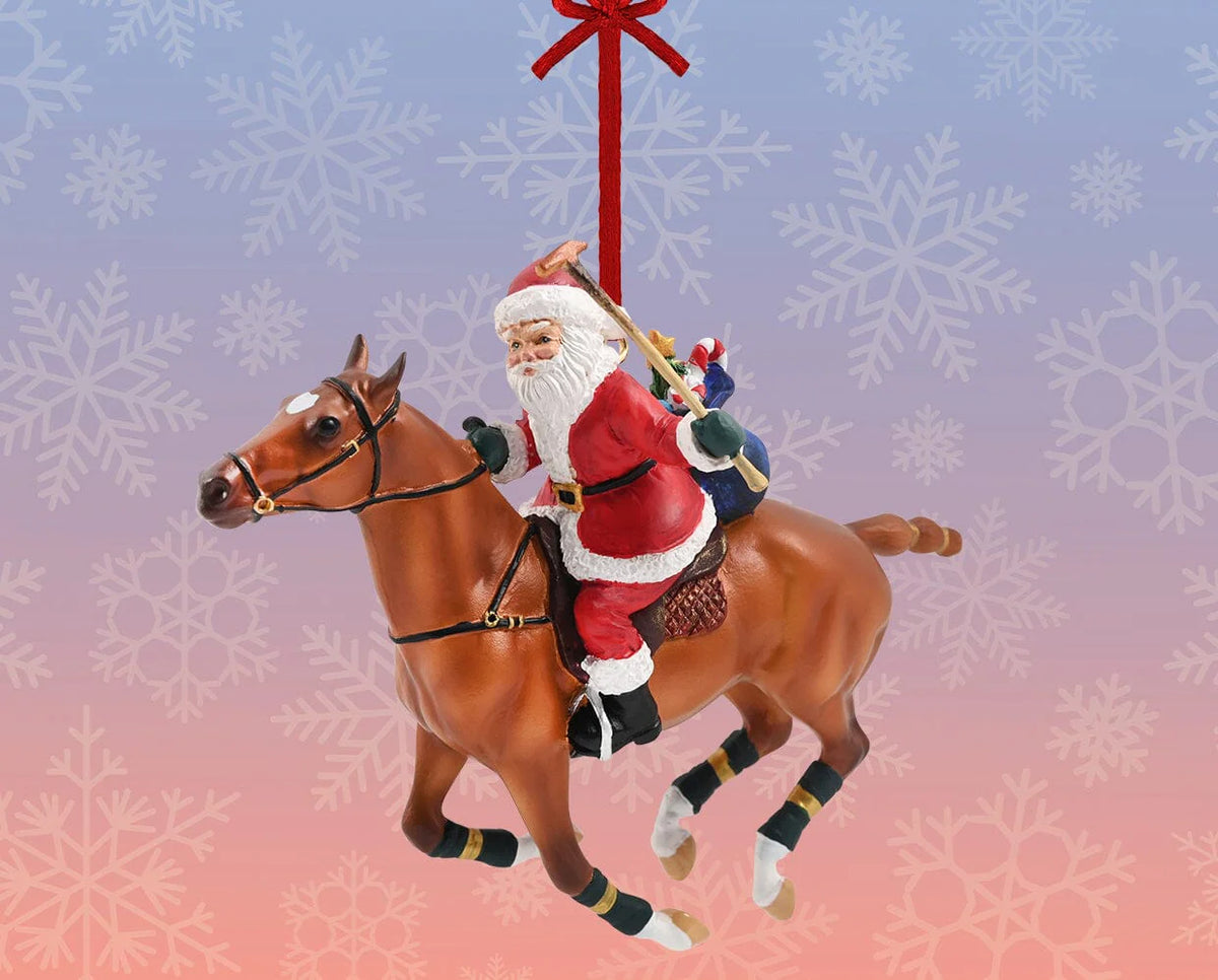 Breyer Polo Playing Santa Ornament 2023