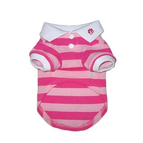 Dogo Pet - PP Stripe Polo Shirt Pink