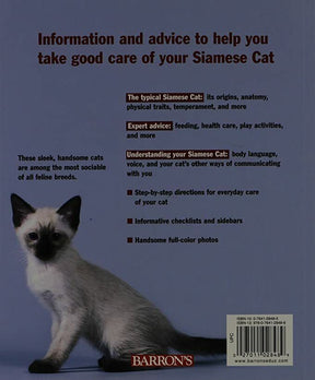 Siamese Cats Complete Pet Owner's Manual