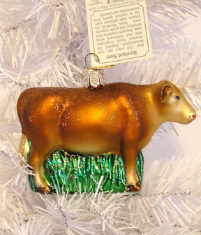 Old World Christmas - Hereford Steer Ornament