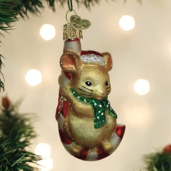 Old World Christmas - Christmas Mouse Ornament