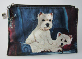 Dog Zippered Pouch/Purse by Ruth Maystead