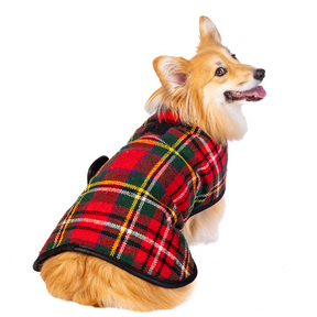 Dog Blanket Coat Scotty Plaid