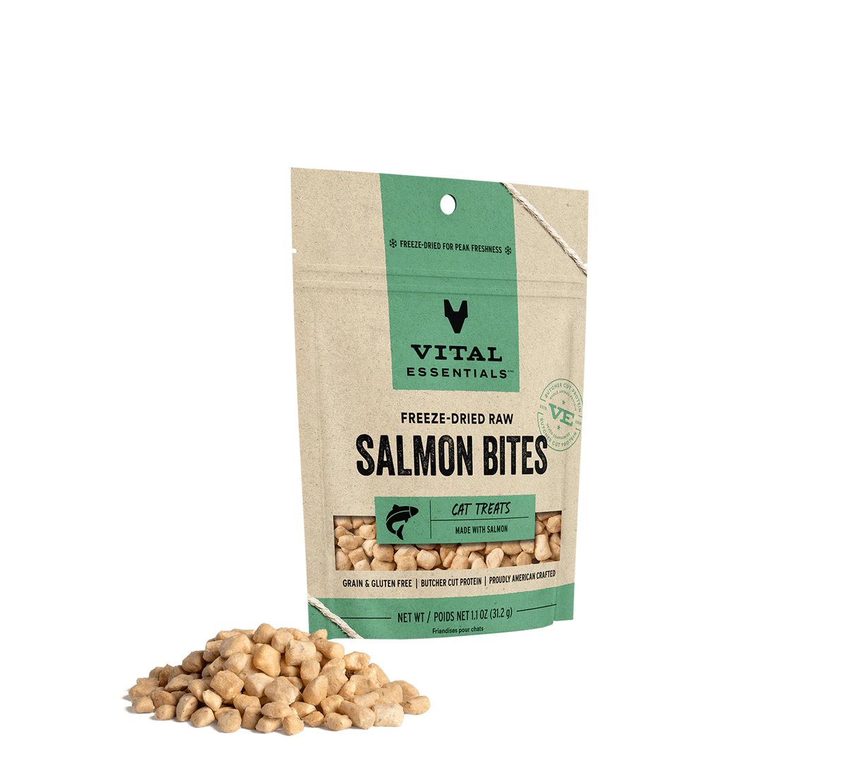 Vital Essentials - Wild Alaskan Salmon Freeze-Dried Cat Treats