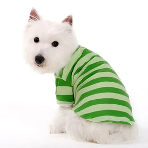 Dogo Pet - PP Stripe Polo Shirt Green