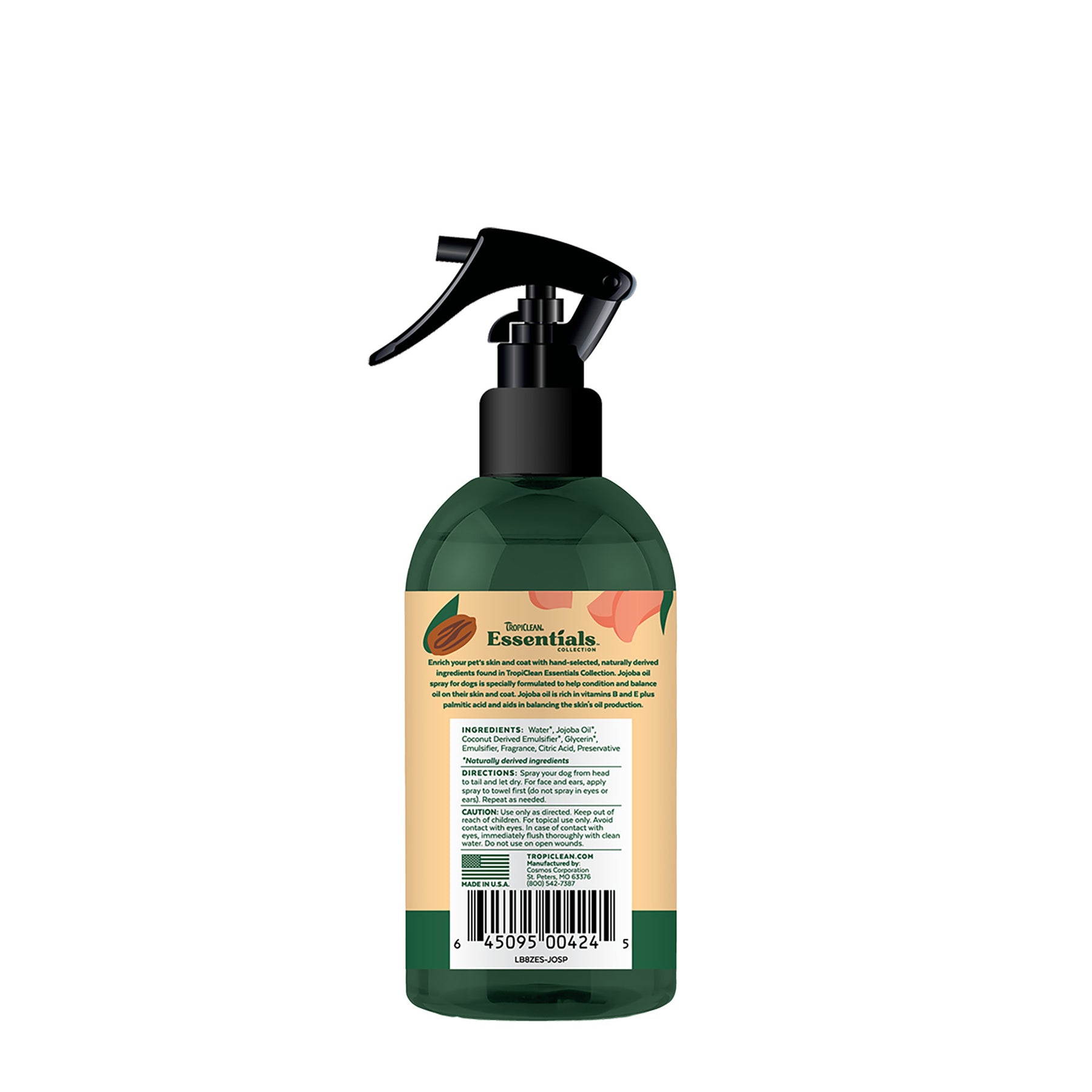 Tropiclean - Essentials Jojoba Oil Deodorizing Spray