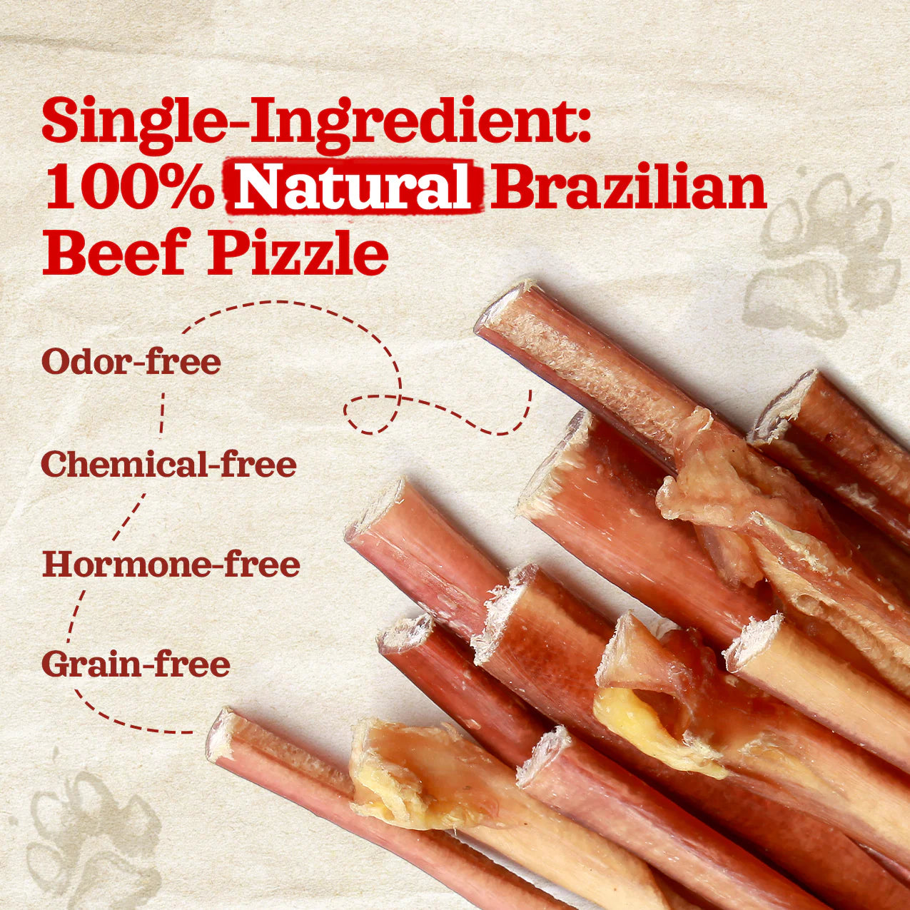 Bully Sticks Extra Thin 6" Odor Free