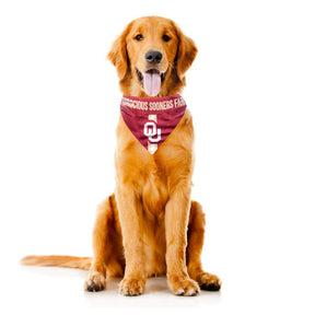 Oklahoma Sooners Reversible Bandana for Dogs & Cats