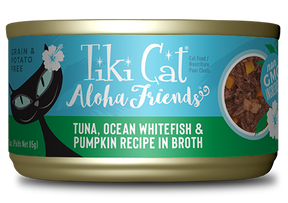 Tiki Cat Aloha Friends Tuna, Ocean Whitefish & Pumpkin