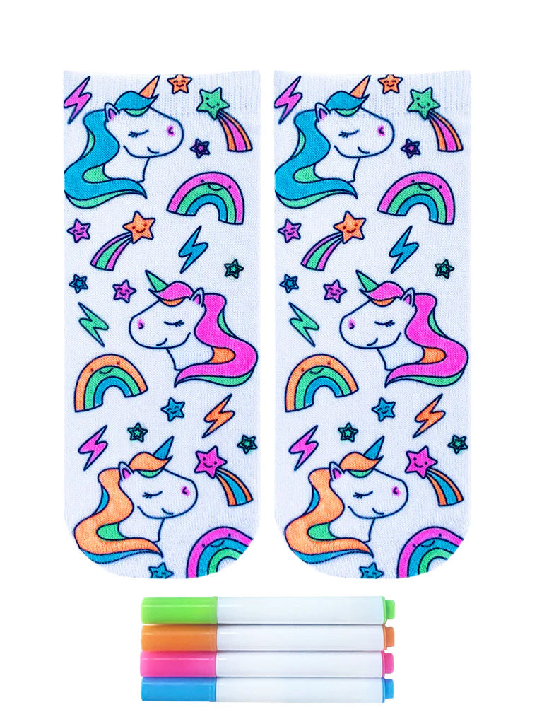 Living Royal - Coloring Socks Unicorn