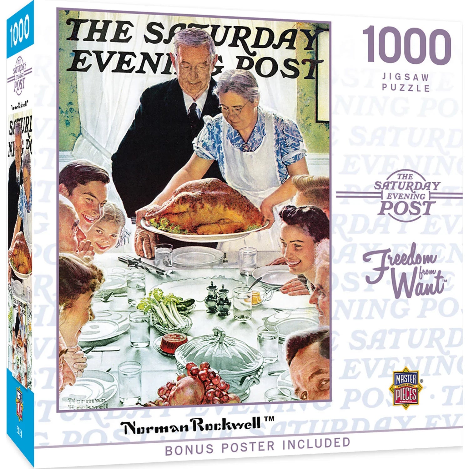 Puzzle Saturday Evening Post - Freedom from Want 1000 Piece