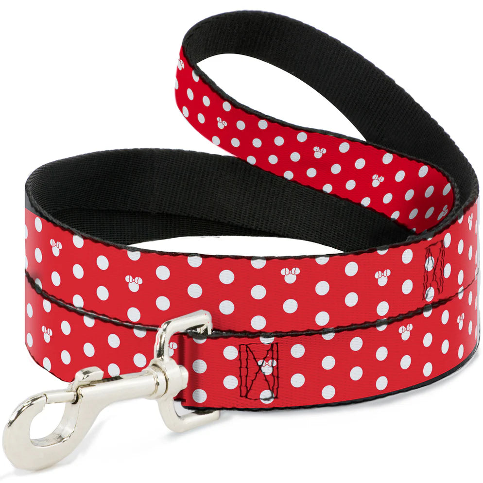 Buckle Down -Lead Nylon Minnie Mouse 6 foot