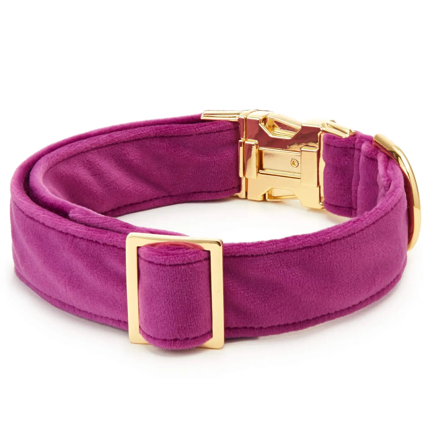 Dog Collar Velvet Valentine's Day Plum