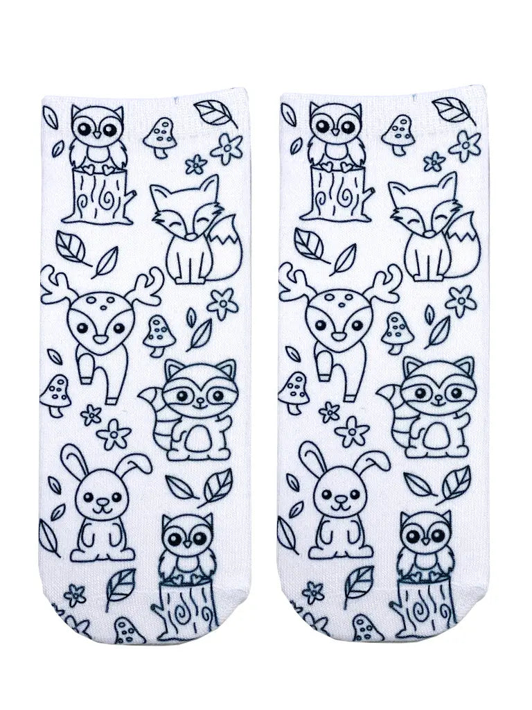 Living Royal - Coloring Socks Woodland Animal