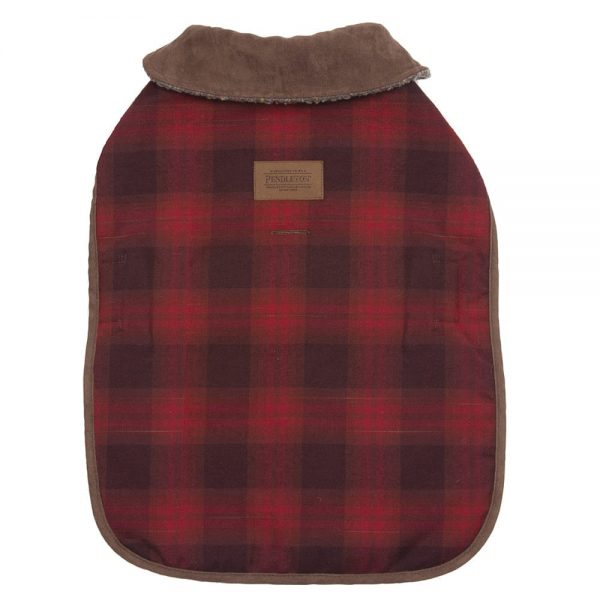 Carolina Pet - Pendleton Red Ombre Plaid Dog Coat