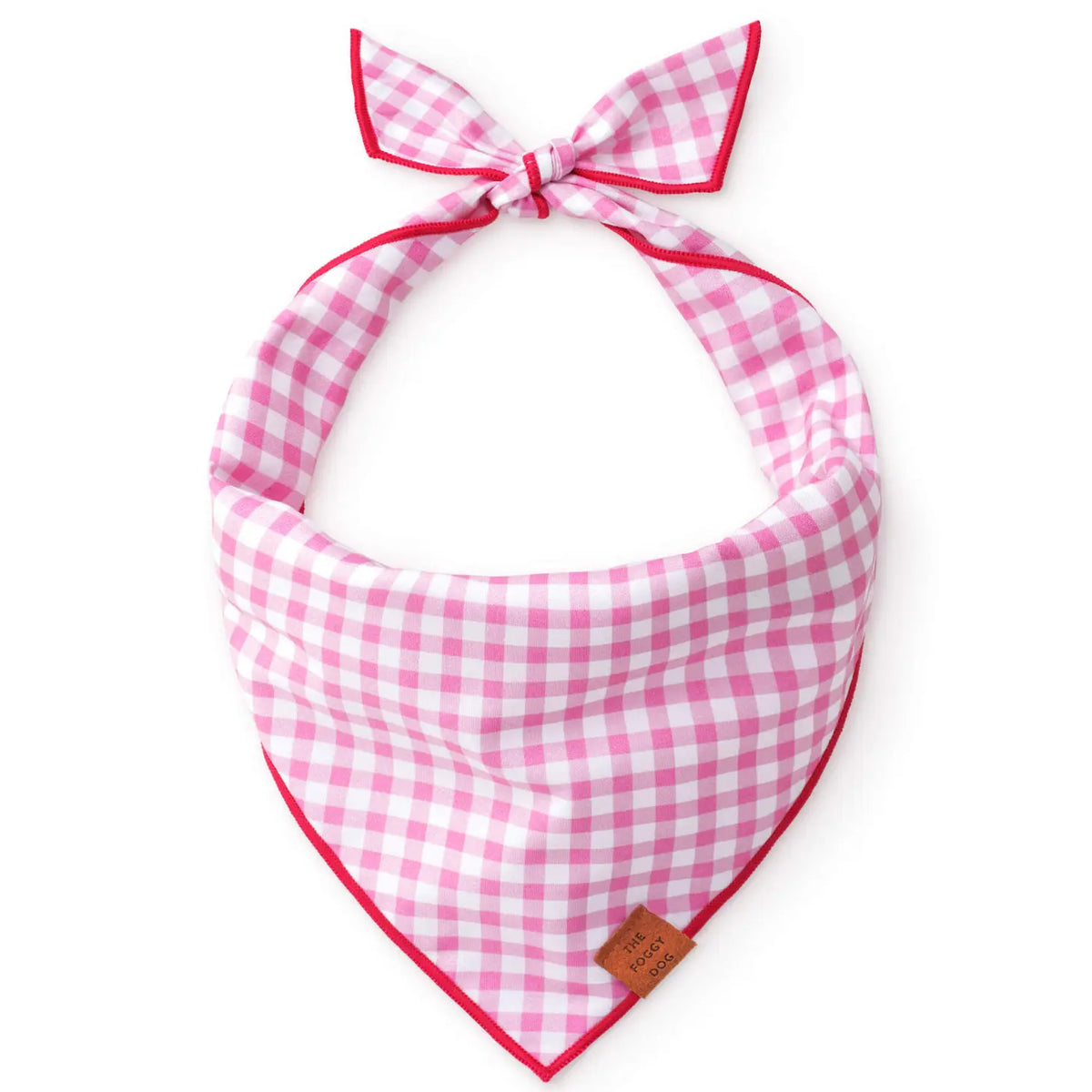 Bandana Dog Valentines Gingham