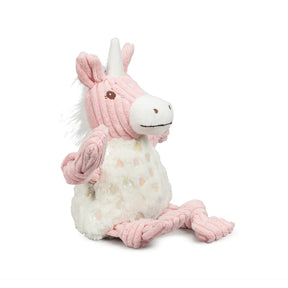 Pearl Unicorn Knottie Plush W/ Pearlescent Hearts On Chest