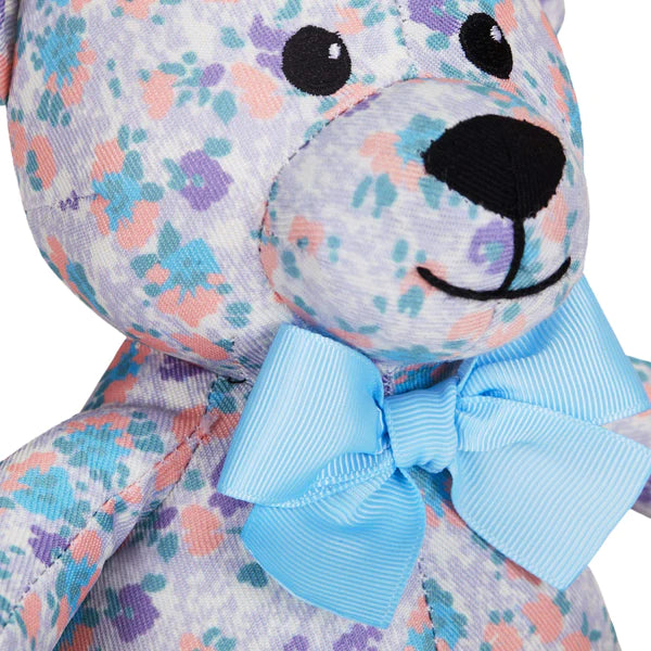 Lavender | Floral Bear Dog Toy