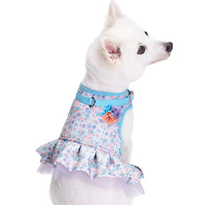 Lavender | Made Well Floral Print Dog Dress Harness